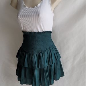 High waisted Ruffle skort.